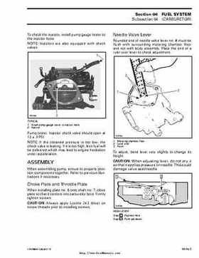 Bombardier SeaDoo 2000 factory shop manual volume 1, Page 199