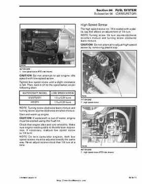 Bombardier SeaDoo 2000 factory shop manual volume 1, Page 205
