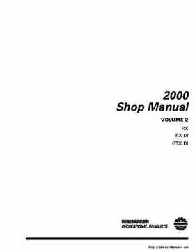 Bombardier SeaDoo 2000 factory shop manual volume 2, Page 2