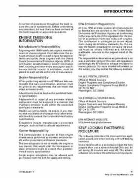 Bombardier SeaDoo 2000 factory shop manual volume 2, Page 12