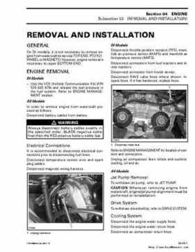 Bombardier SeaDoo 2000 factory shop manual volume 2, Page 63