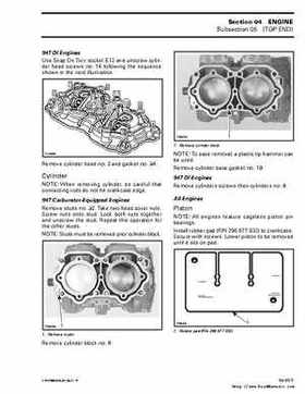 Bombardier SeaDoo 2000 factory shop manual volume 2, Page 82