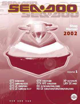 Bombardier SeaDoo 2002 factory shop manual volume 1, Page 1