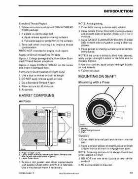 Bombardier SeaDoo 2002 factory shop manual volume 1, Page 16