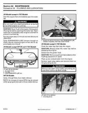 Bombardier SeaDoo 2002 factory shop manual volume 1, Page 44
