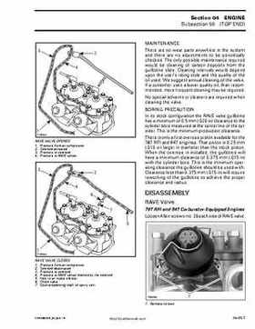 Bombardier SeaDoo 2002 factory shop manual volume 1, Page 118