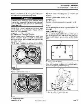 Bombardier SeaDoo 2002 factory shop manual volume 1, Page 124