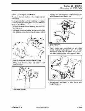 Bombardier SeaDoo 2002 factory shop manual volume 1, Page 134