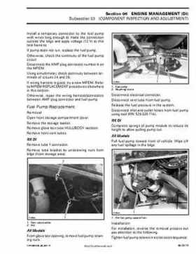 Bombardier SeaDoo 2002 factory shop manual volume 1, Page 249