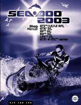 Bombardier SeaDoo 2003 factory shop manual, Page 1