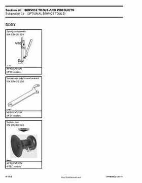 Bombardier SeaDoo 2003 factory shop manual, Page 36