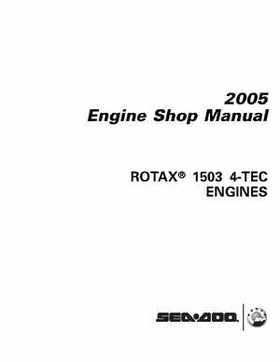 Bombardier SeaDoo 2005 Engines shop manual, Page 2
