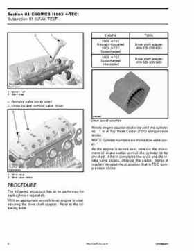 Bombardier SeaDoo 2005 Engines shop manual, Page 11