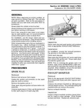 Bombardier SeaDoo 2005 Engines shop manual, Page 76