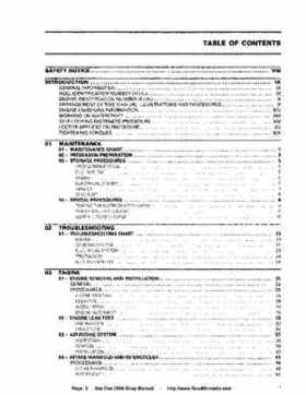 Bombardier SeaDoo 2006 4-Tec series factory shop manual, Page 2