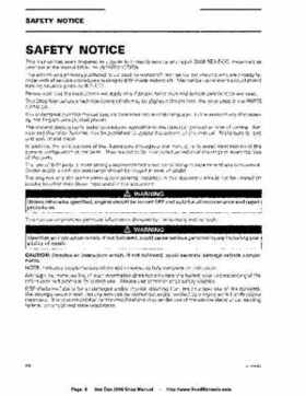 Bombardier SeaDoo 2006 4-Tec series factory shop manual, Page 9