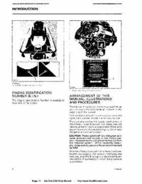 Bombardier SeaDoo 2006 4-Tec series factory shop manual, Page 11