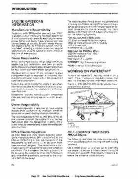 Bombardier SeaDoo 2006 4-Tec series factory shop manual, Page 15