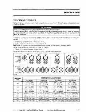Bombardier SeaDoo 2006 4-Tec series factory shop manual, Page 20