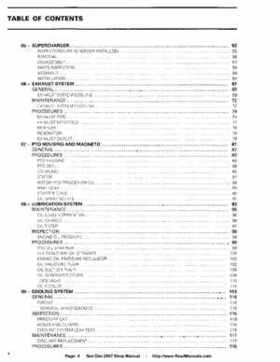 Bombardier SeaDoo 2007 factory shop manual, Page 4