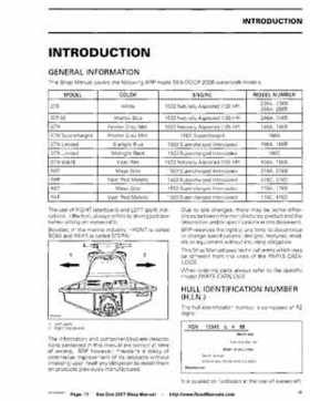 Bombardier SeaDoo 2007 factory shop manual, Page 11