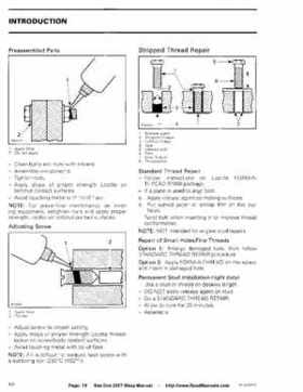 Bombardier SeaDoo 2007 factory shop manual, Page 18
