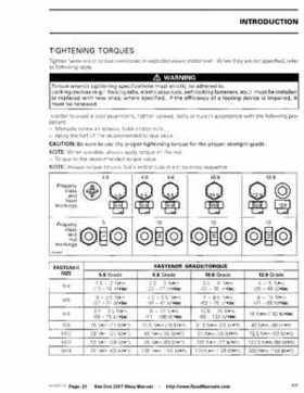 Bombardier SeaDoo 2007 factory shop manual, Page 21