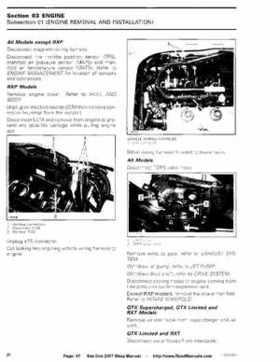 Bombardier SeaDoo 2007 factory shop manual, Page 47