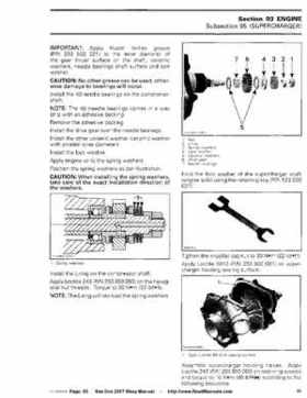 Bombardier SeaDoo 2007 factory shop manual, Page 83
