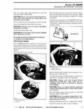 Bombardier SeaDoo 2007 factory shop manual, Page 92