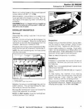 Bombardier SeaDoo 2007 factory shop manual, Page 96