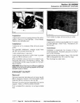 Bombardier SeaDoo 2007 factory shop manual, Page 98