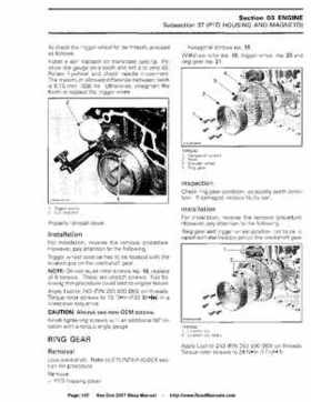 Bombardier SeaDoo 2007 factory shop manual, Page 107