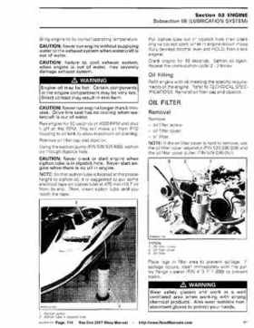 Bombardier SeaDoo 2007 factory shop manual, Page 114