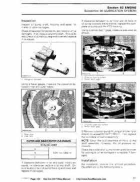Bombardier SeaDoo 2007 factory shop manual, Page 124