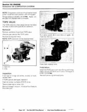 Bombardier SeaDoo 2007 factory shop manual, Page 127