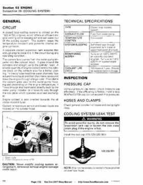 Bombardier SeaDoo 2007 factory shop manual, Page 132