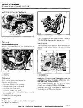 Bombardier SeaDoo 2007 factory shop manual, Page 136