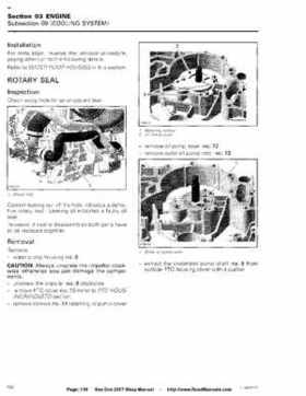 Bombardier SeaDoo 2007 factory shop manual, Page 138