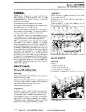 Bombardier SeaDoo 2007 factory shop manual, Page 143