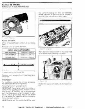 Bombardier SeaDoo 2007 factory shop manual, Page 146
