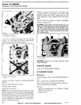 Bombardier SeaDoo 2007 factory shop manual, Page 148