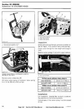 Bombardier SeaDoo 2007 factory shop manual, Page 152