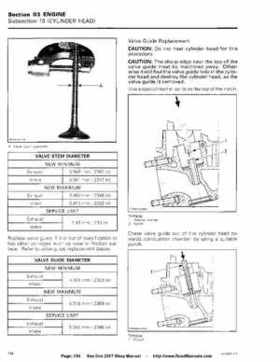 Bombardier SeaDoo 2007 factory shop manual, Page 154