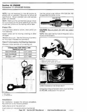 Bombardier SeaDoo 2007 factory shop manual, Page 165