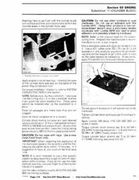 Bombardier SeaDoo 2007 factory shop manual, Page 178