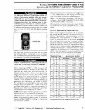 Bombardier SeaDoo 2007 factory shop manual, Page 200
