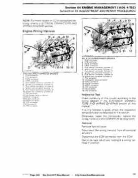 Bombardier SeaDoo 2007 factory shop manual, Page 202