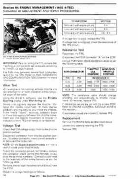 Bombardier SeaDoo 2007 factory shop manual, Page 211