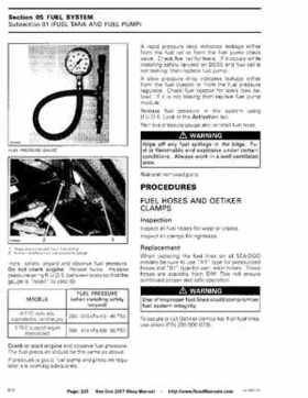 Bombardier SeaDoo 2007 factory shop manual, Page 225